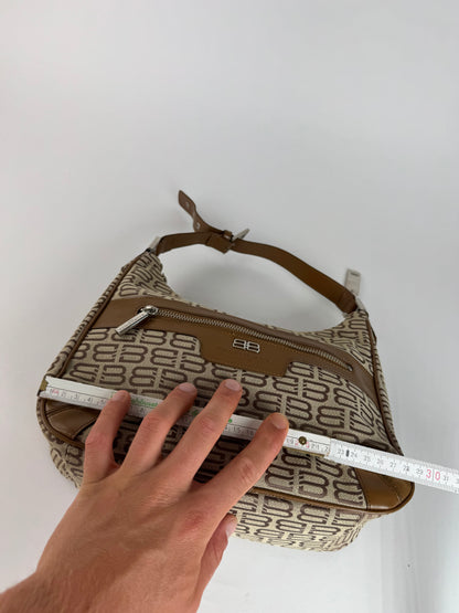 Sac Balenciaga Monogram Vintage beige marron