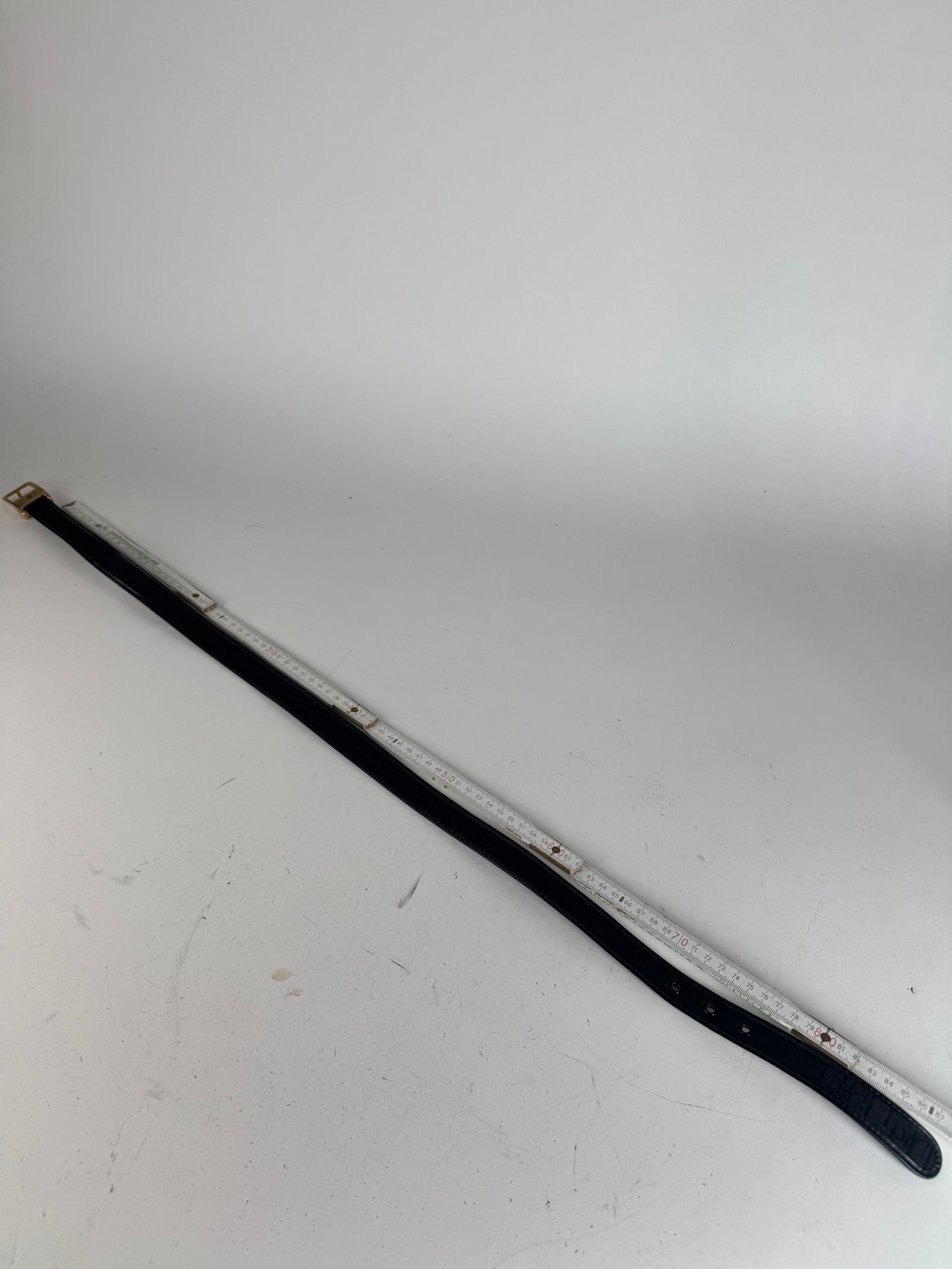 Vintage Dior Monogram Belt Black 