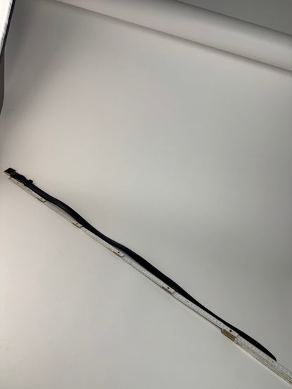 Vintage Dior Leather Belt black snake emblossed