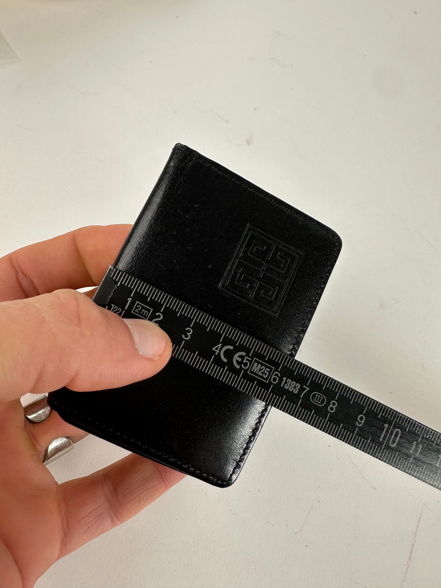 Vintage Givenchy 4G Logo Leather Key Holder Black