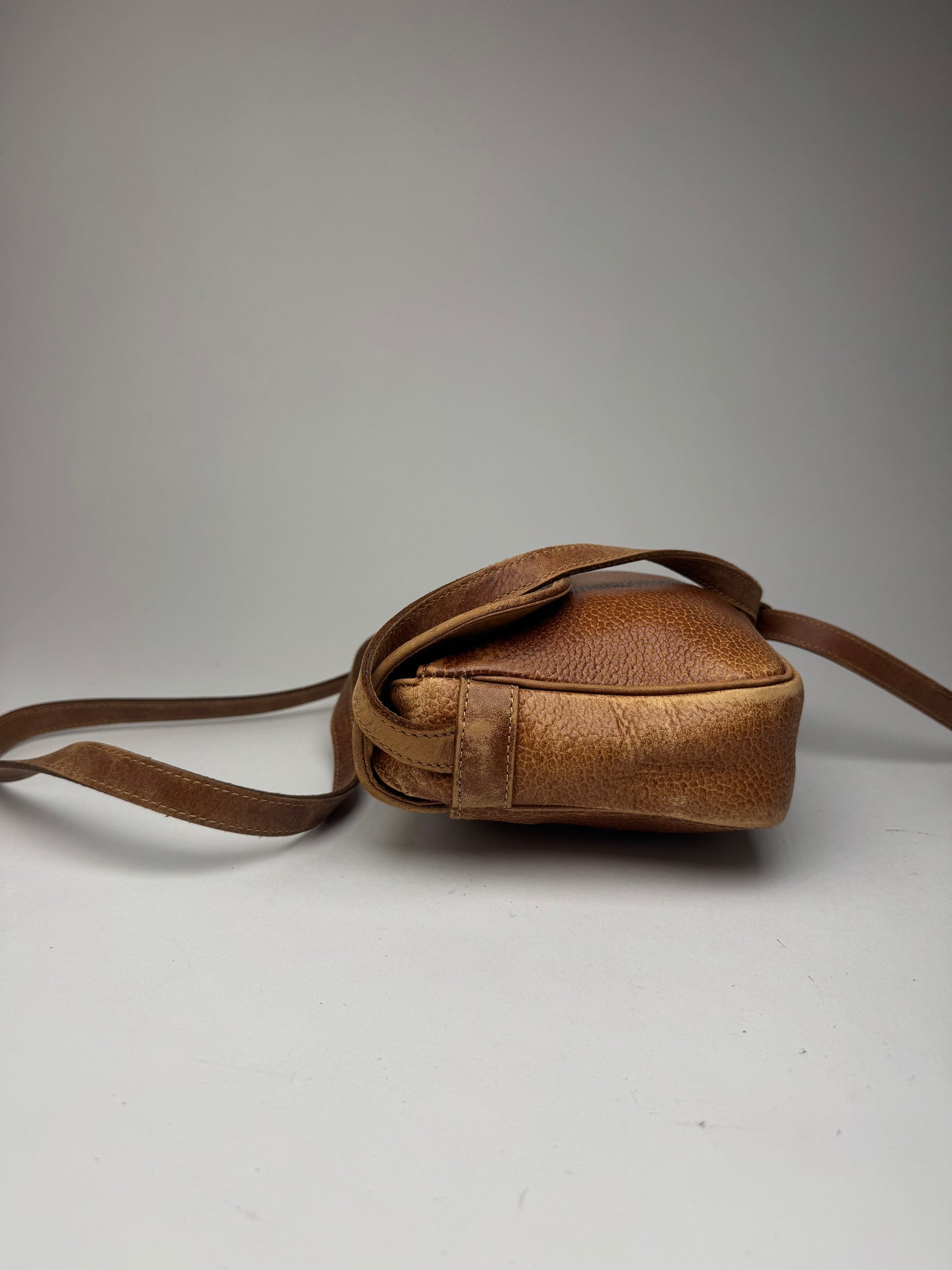 Sac Courreges vintage en cuir marron
