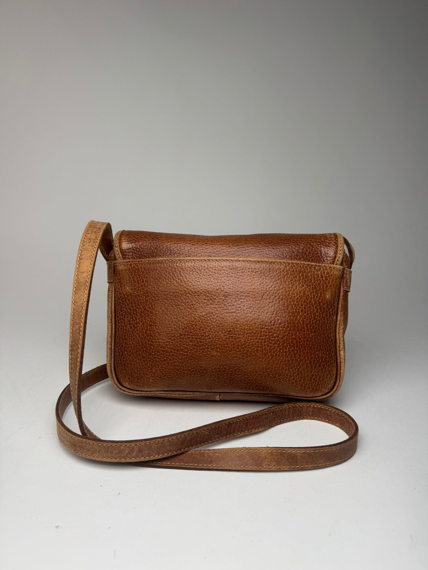 Sac Courreges vintage en cuir marron