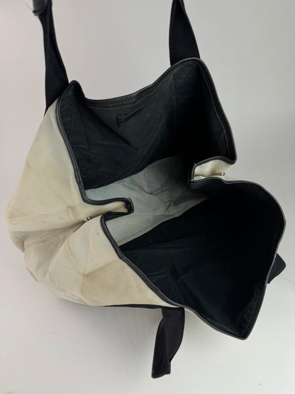 Vintage Balenciaga Logo Shopper black white