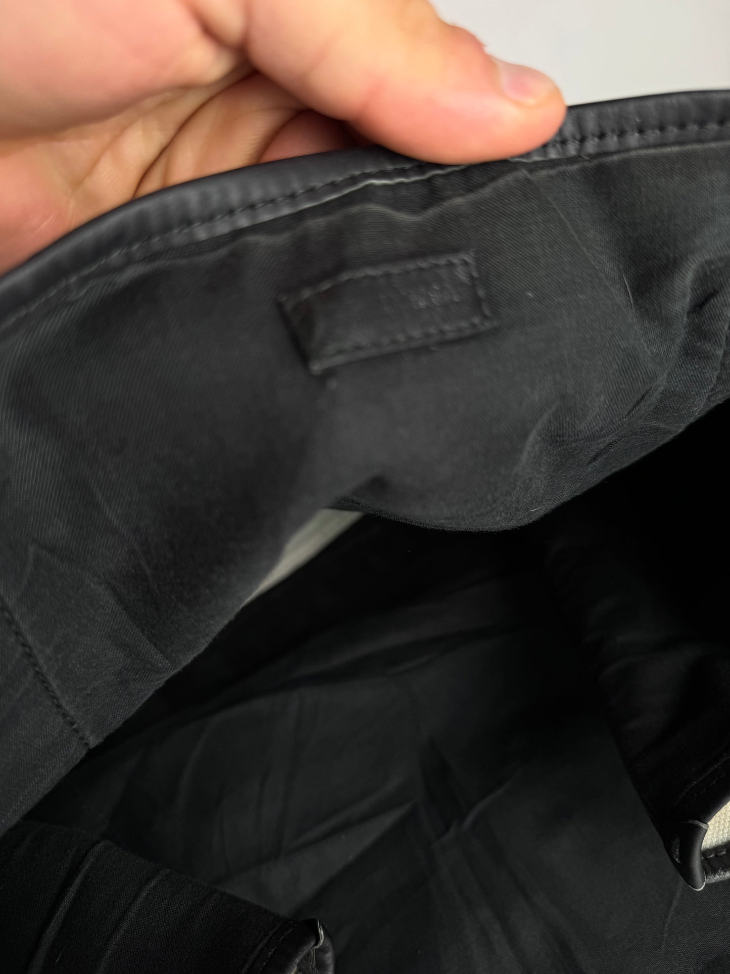 Vintage Balenciaga Logo Shopper black white