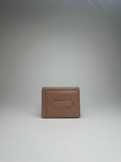 Vintage Miu Miu Leather Card Holder beige pink