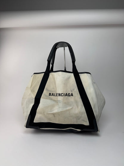 Vintage Balenciaga Logo Shopper black white
