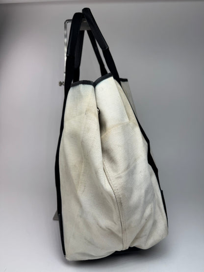 Vintage Balenciaga Logo Shopper black white