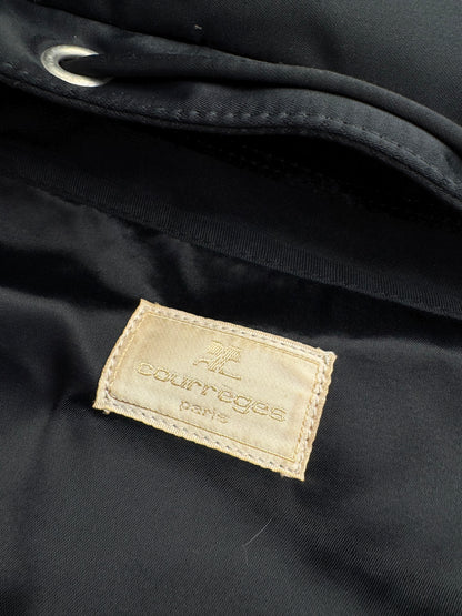 Vintage Courreges Polyester Backpack Black