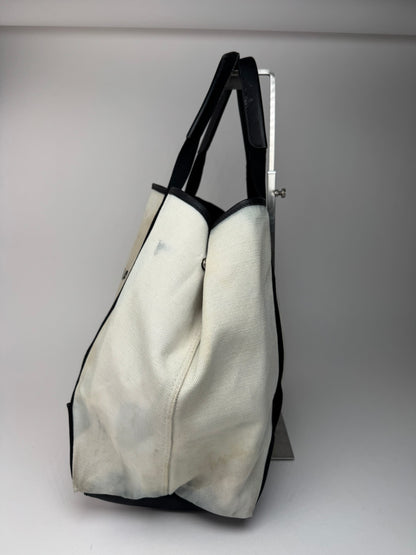 Vintage Balenciaga Logo Shopper black white