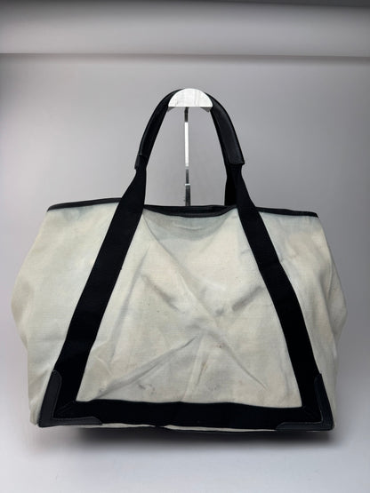 Vintage Balenciaga Logo Shopper black white