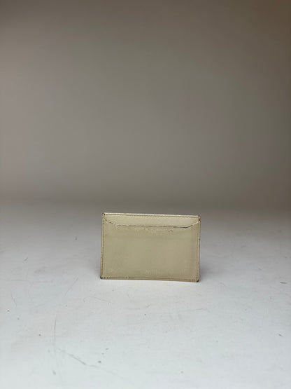 Vintage Prada Leather Card Holder White