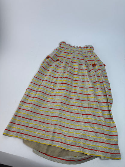 Vintage Dior Sport Striped Knit Midi Skirt Grey