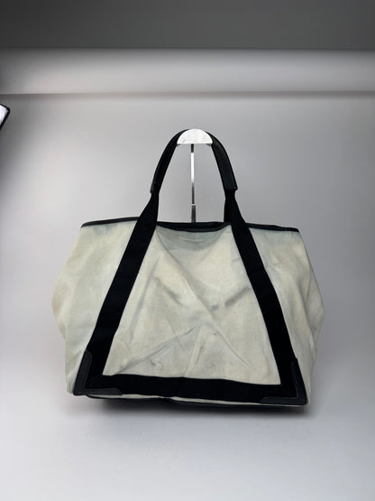 Vintage Balenciaga Logo Shopper black white