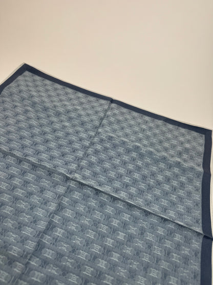 Vintage Celine Triomphe Monogram Scarf Navy Blue