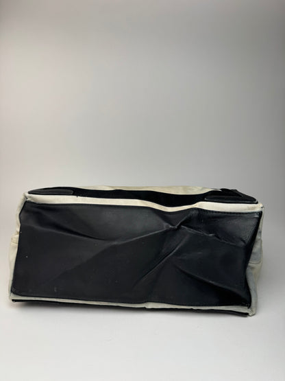 Vintage Balenciaga Logo Shopper black white