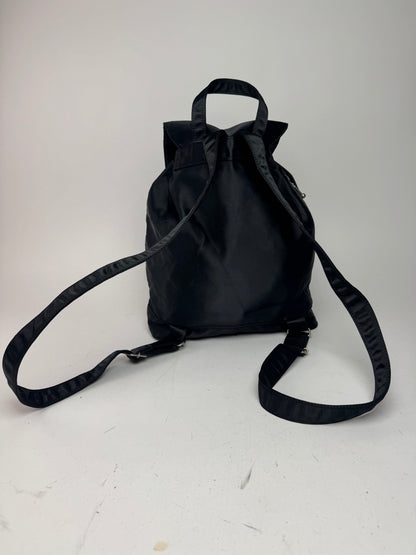Vintage Courreges Polyester Backpack Black