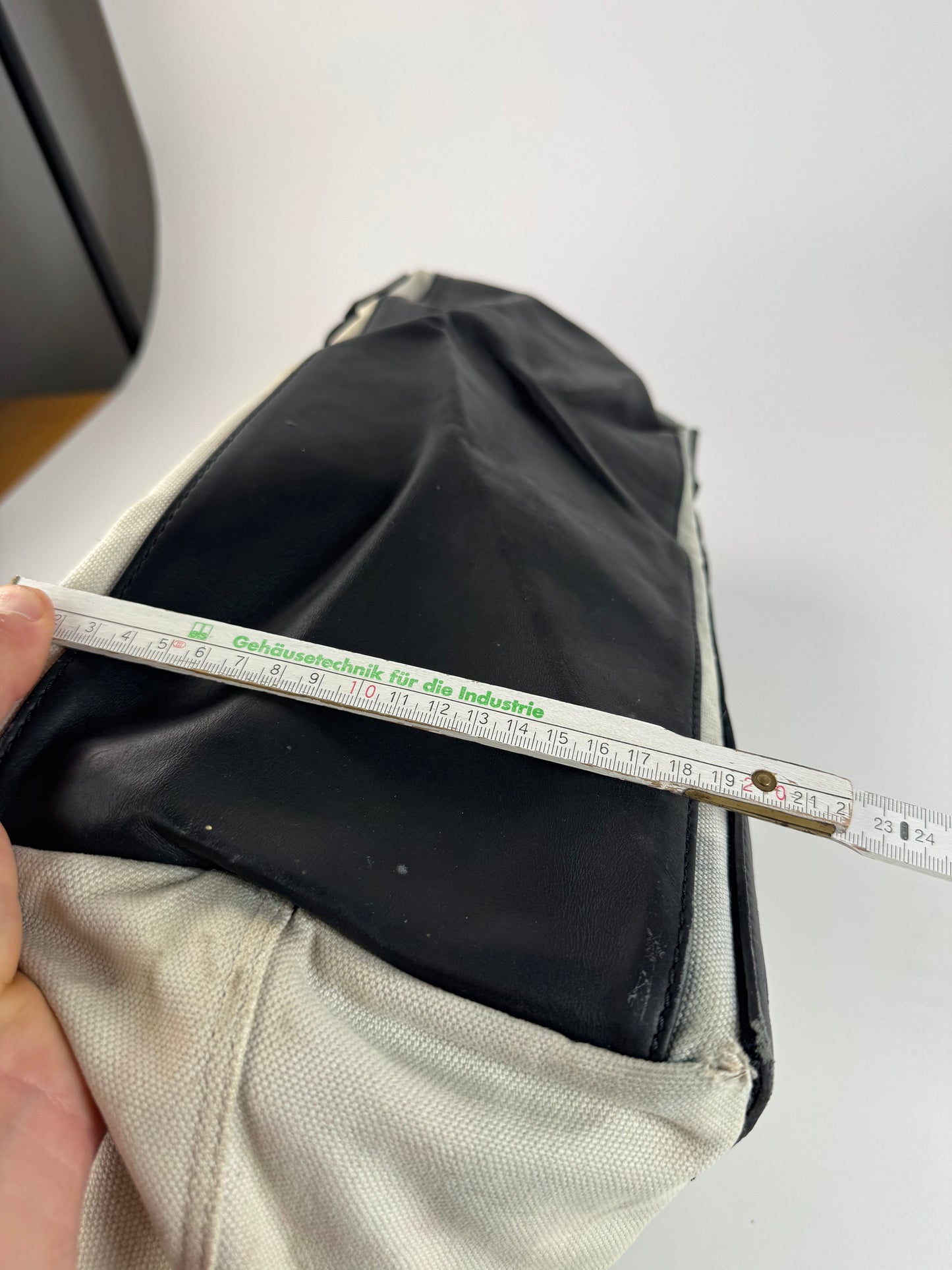 Vintage Balenciaga Logo Shopper black white