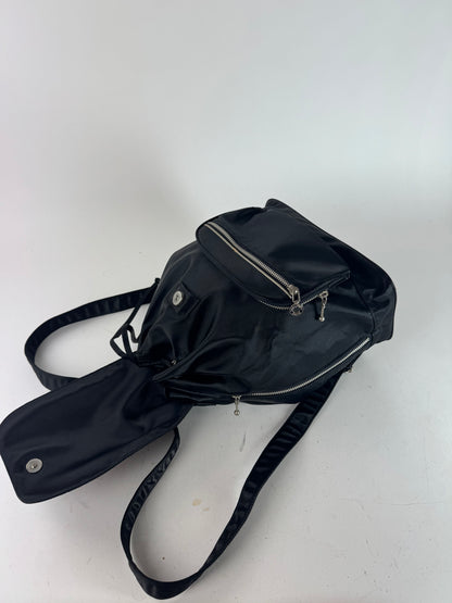 Vintage Courreges Polyester Backpack Black