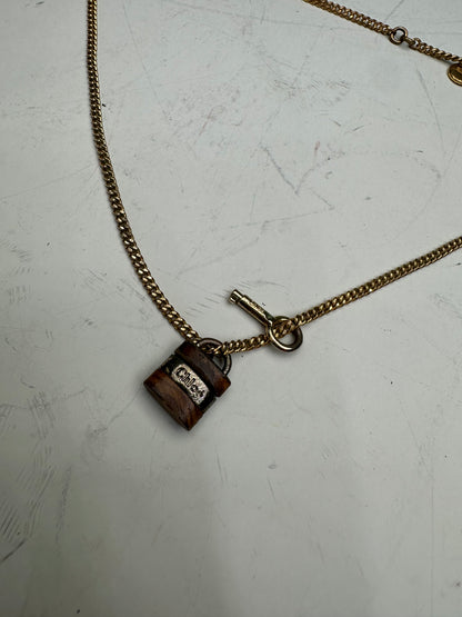 Vintage Chloe Gold-Tone Chain Necklace Early 2000s