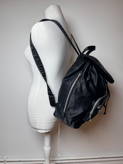 Vintage Courreges Polyester Backpack Black