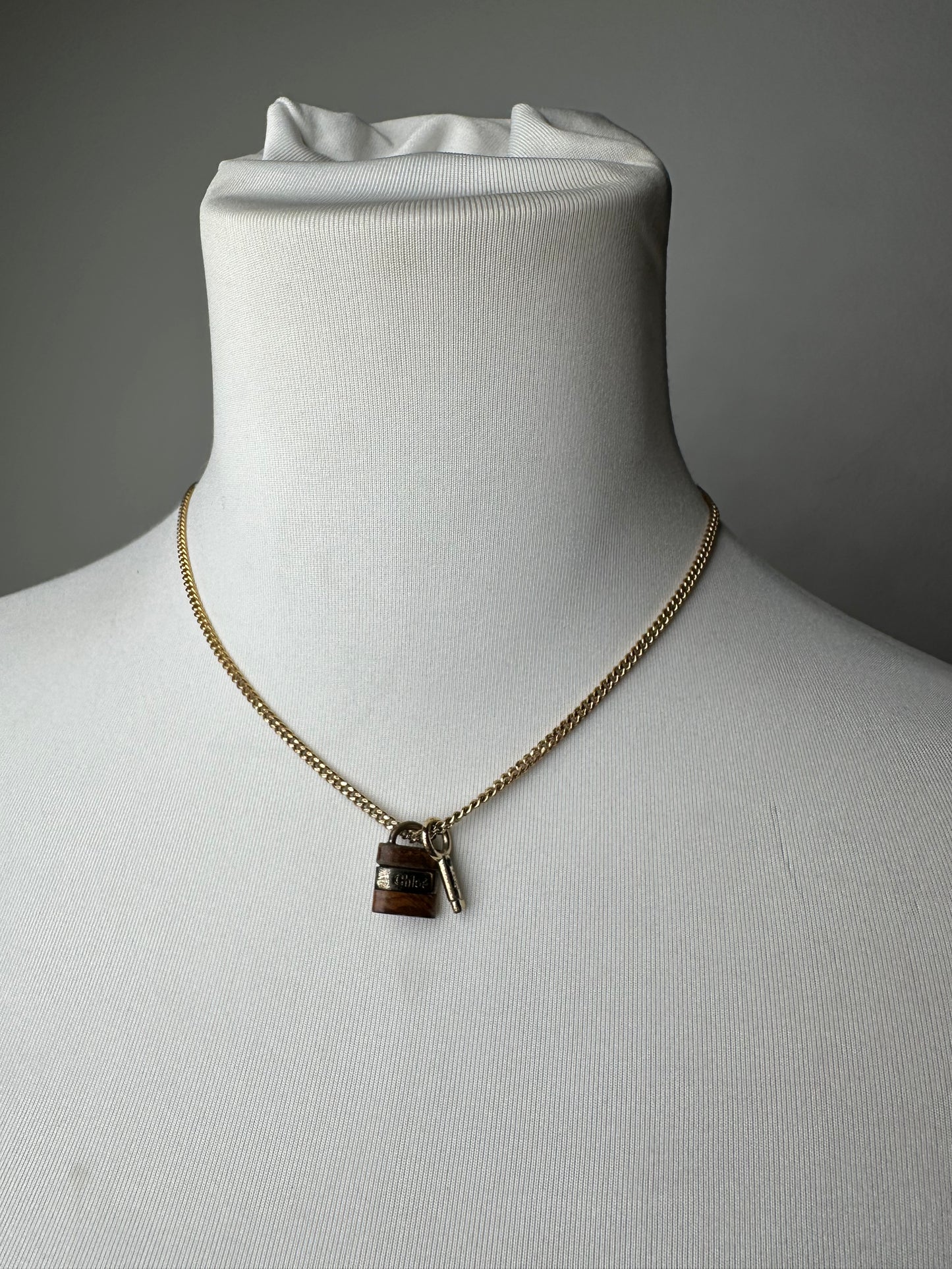 Vintage Chloe Gold-Tone Chain Necklace Early 2000s