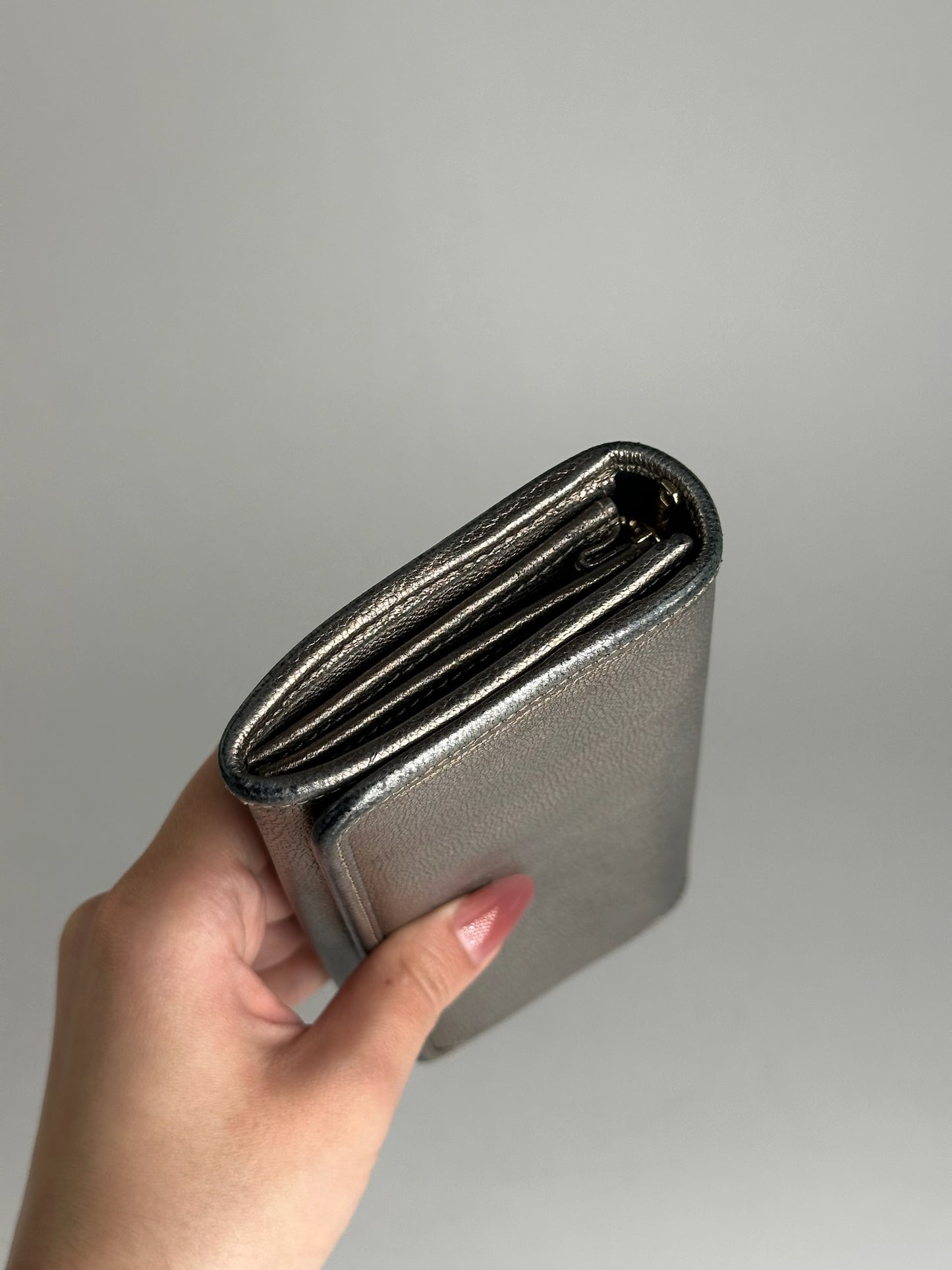 Portefeuille vintage en cuir Loewe Madrid Bronze