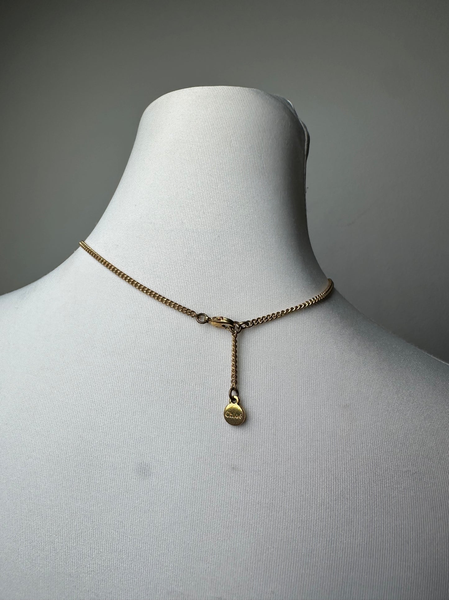 Vintage Chloe Gold-Tone Chain Necklace Early 2000s