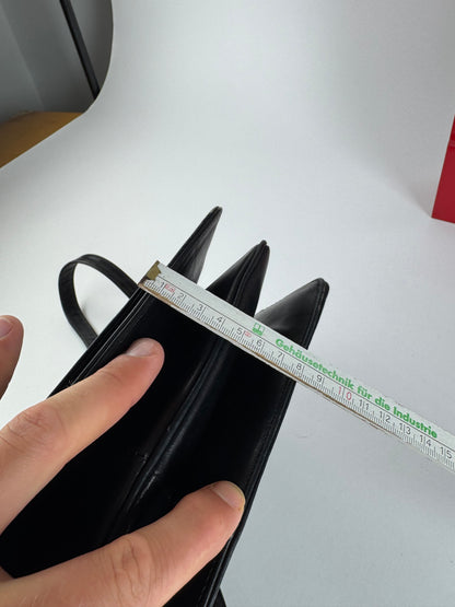 Sac vintage en cuir Céline Paris Triomphe Noir