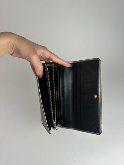 Portefeuille vintage en cuir Loewe Madrid Bronze