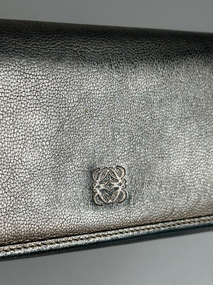 Portefeuille vintage en cuir Loewe Madrid Bronze