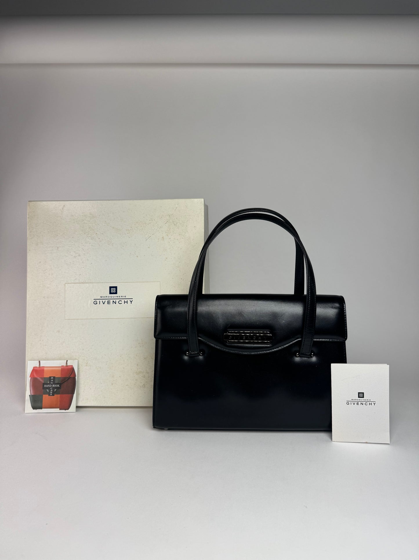 Vintage Givenchy Leather Handbag black