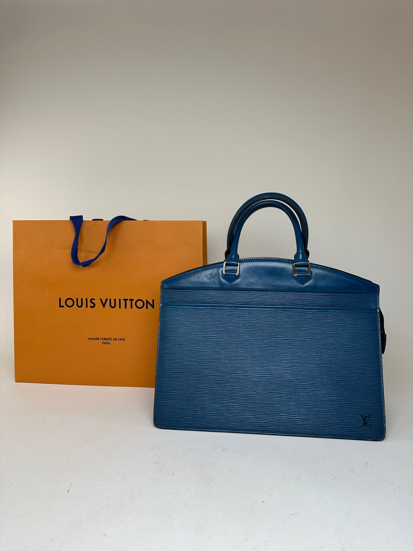 Vintage Louis Vuitton EPI Leather Handbag Blue