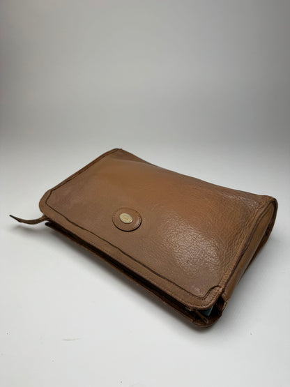 Pochette vintage en cuir marron Céline Paris
