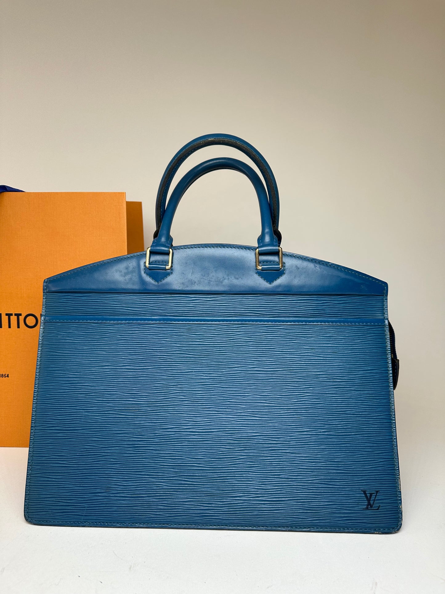 Vintage Louis Vuitton EPI Leather Handbag Blue