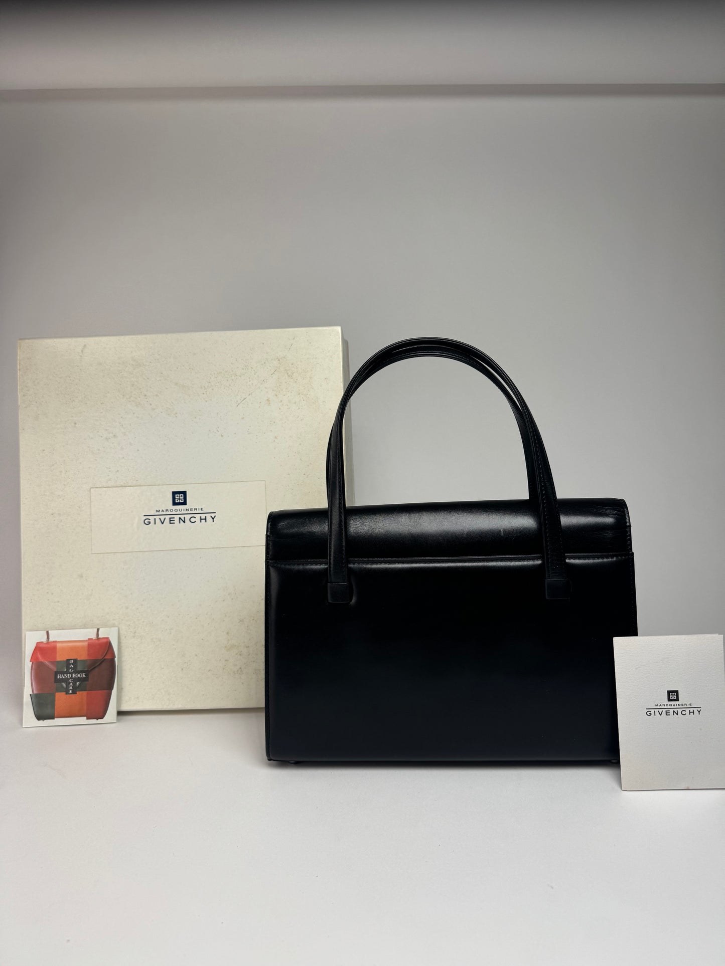 Vintage Givenchy Leather Handbag black