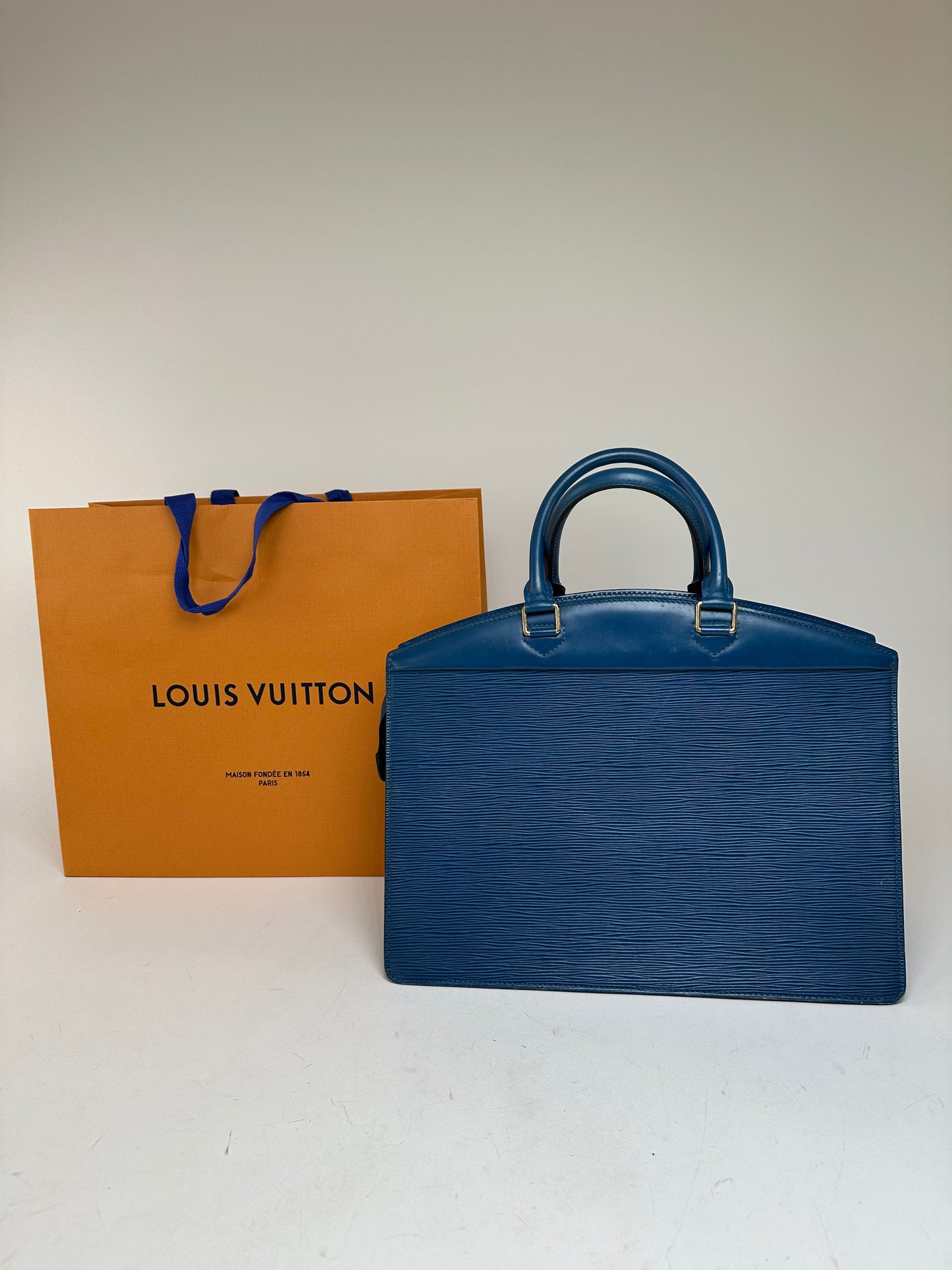 Vintage Louis Vuitton EPI Leather Handbag Blue