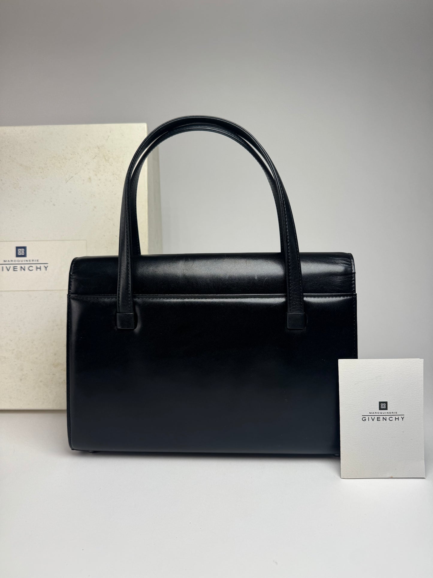 Vintage Givenchy Leather Handbag black