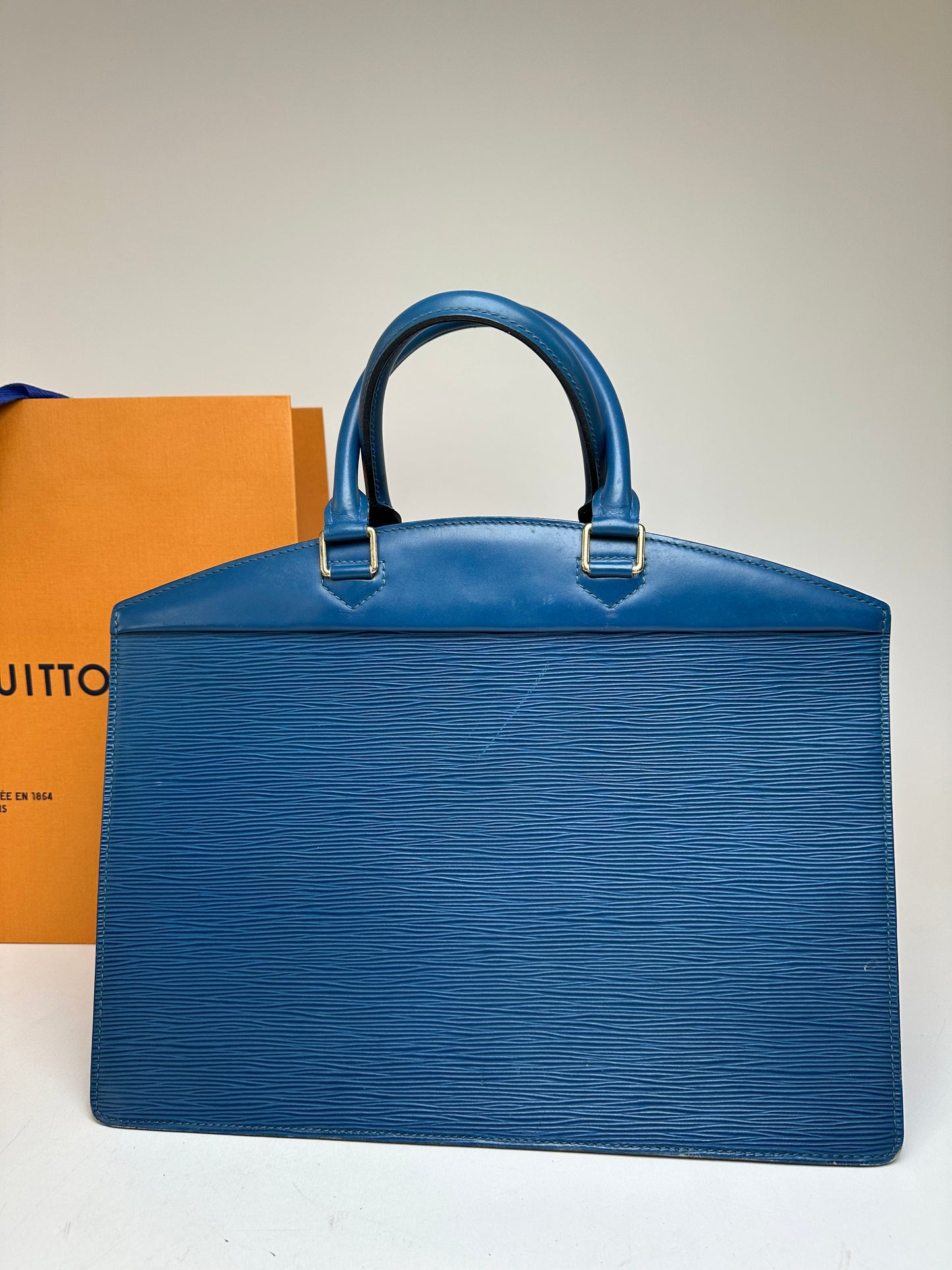 Vintage Louis Vuitton EPI Leather Handbag Blue