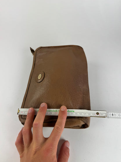 Pochette vintage en cuir marron Céline Paris