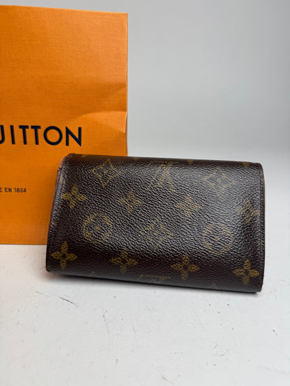 Vintage Louis Vuitton Monogram Leather Wallet Brown