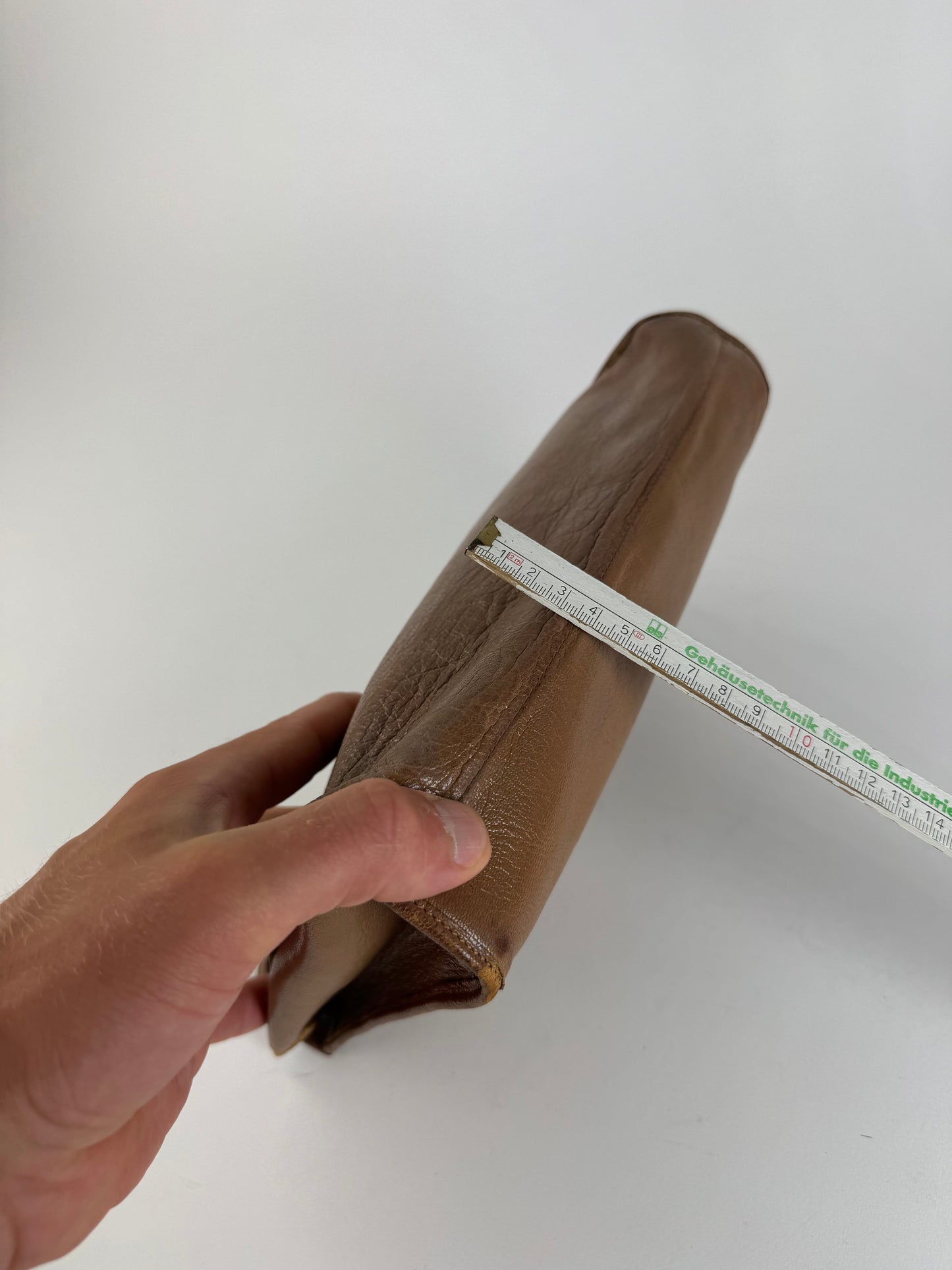 Pochette vintage en cuir marron Céline Paris