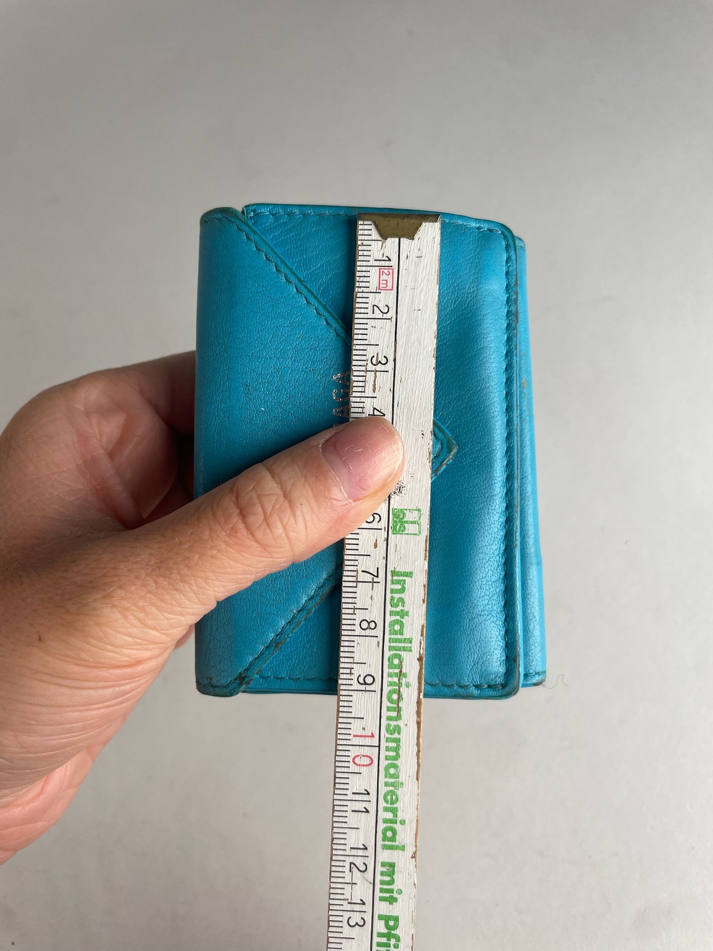 Vintage Balenciaga Leather Card Holder Blue