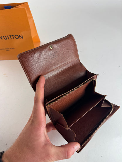 Vintage Louis Vuitton Monogram Leather Wallet Brown