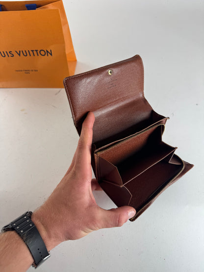 Vintage Louis Vuitton Monogram Leather Wallet Brown