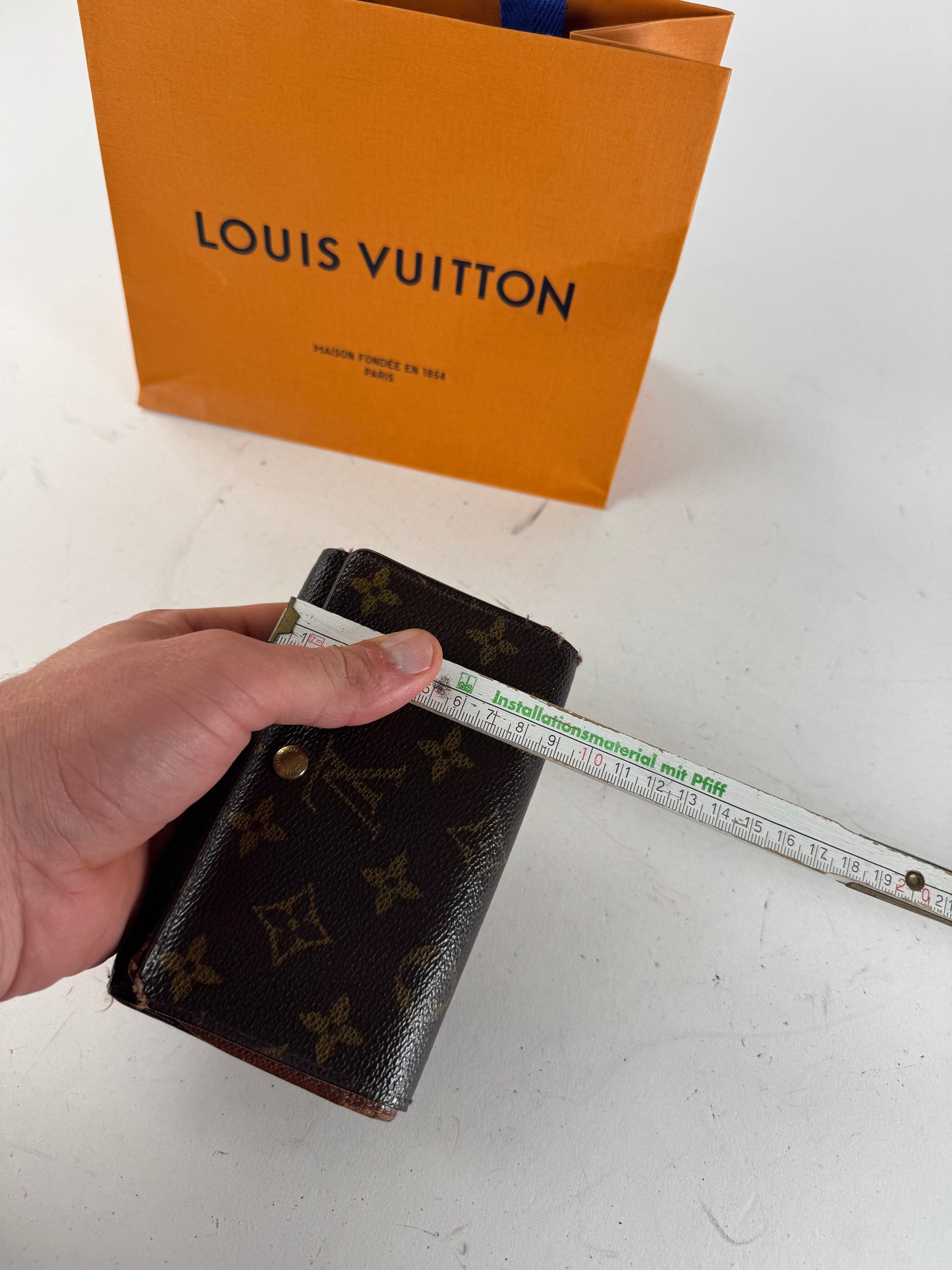 Vintage Louis Vuitton Monogram Leather Wallet Brown