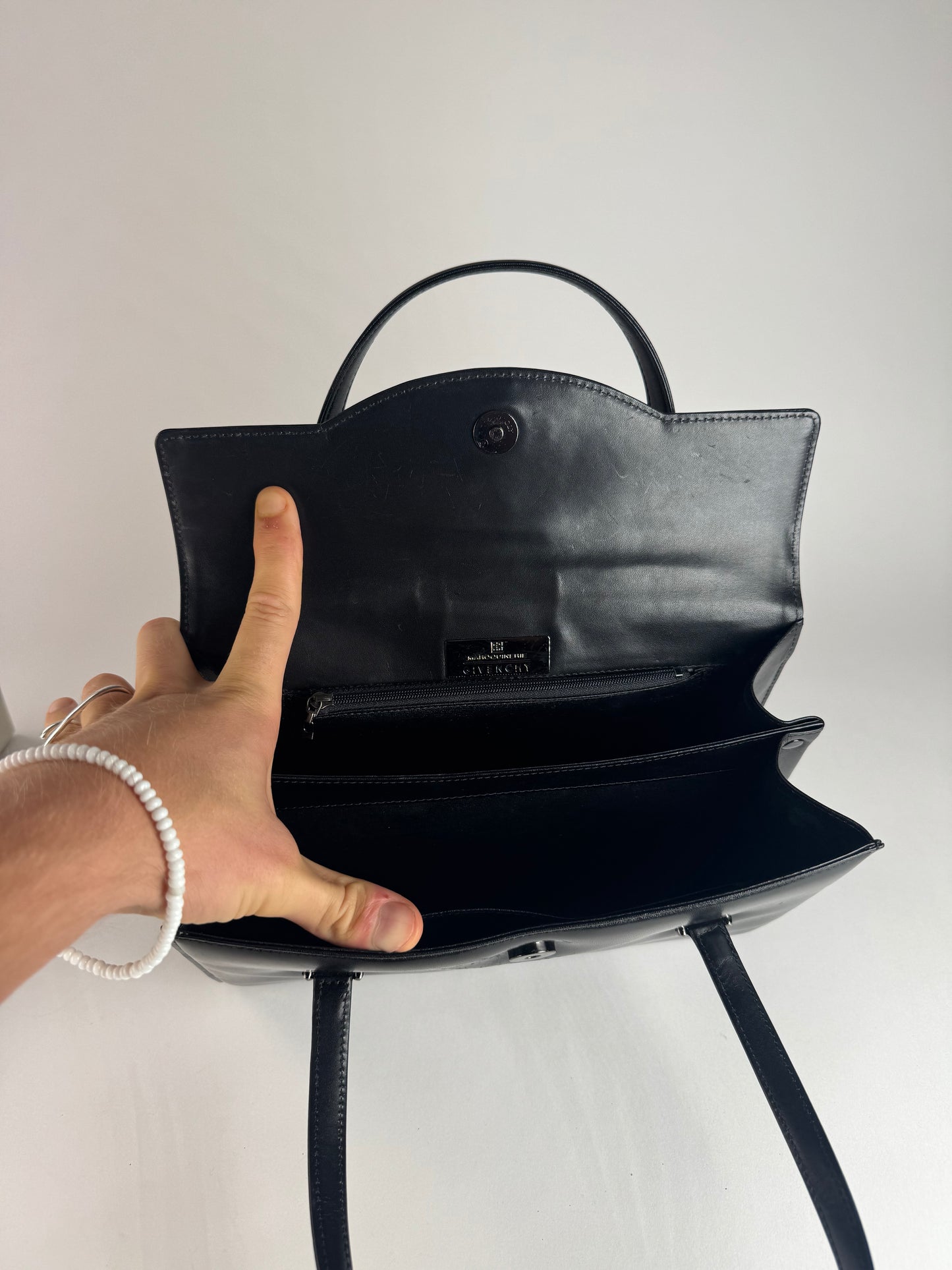 Vintage Givenchy Leather Handbag black