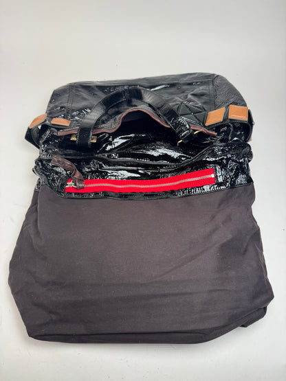 Vintage Chloe Patent Leather Paddington Tote Bag black