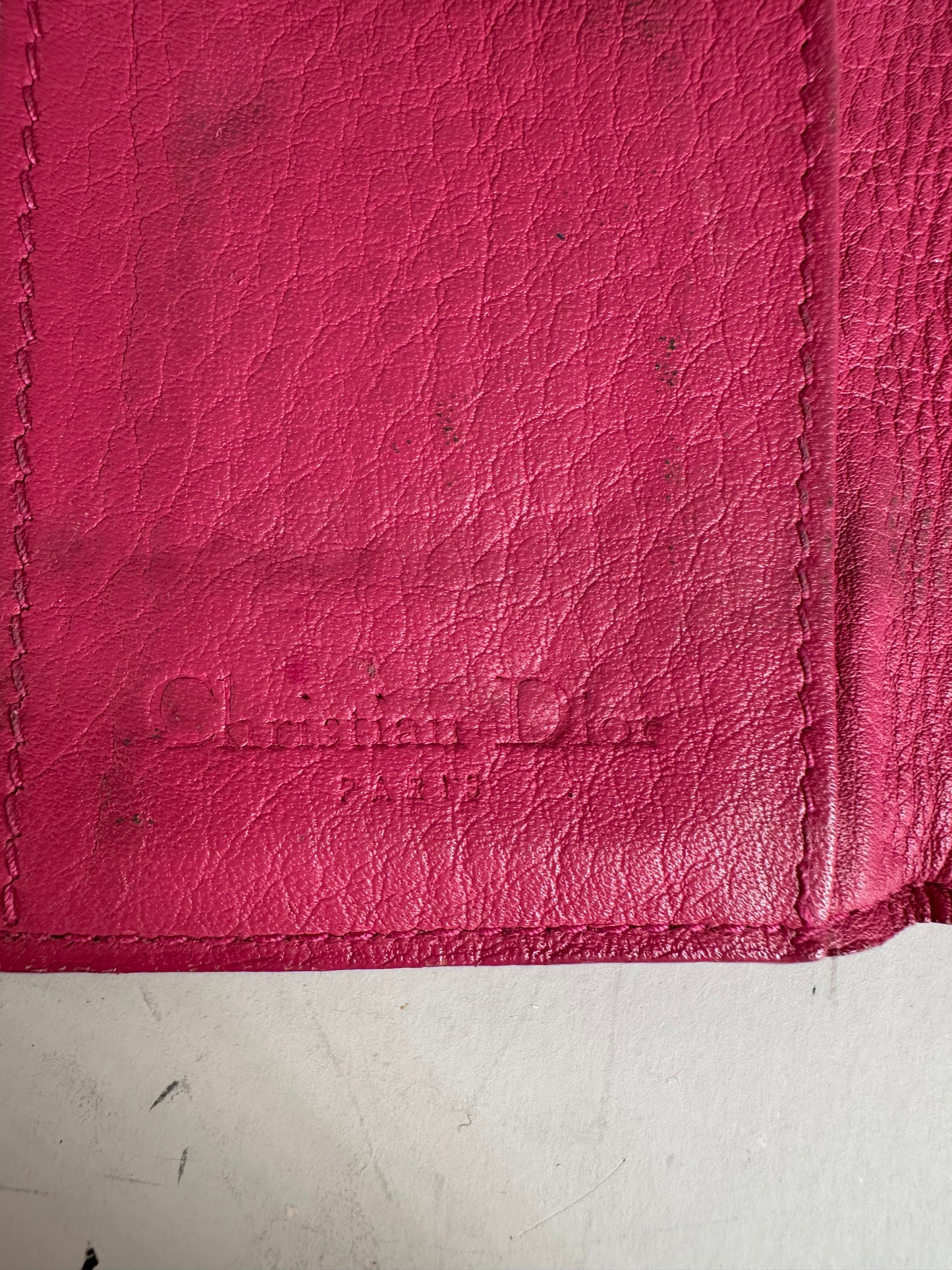 Vintage Dior Oblique Canvas Key Holder Brown Pink