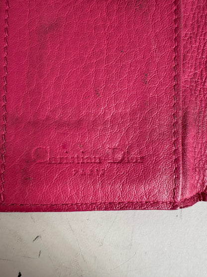 Vintage Dior Oblique Canvas Key Holder Brown Pink