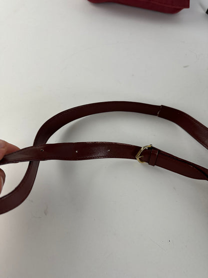 Vintage Cartier Must de Cartier Leather Shoulder Bag Bordeaux